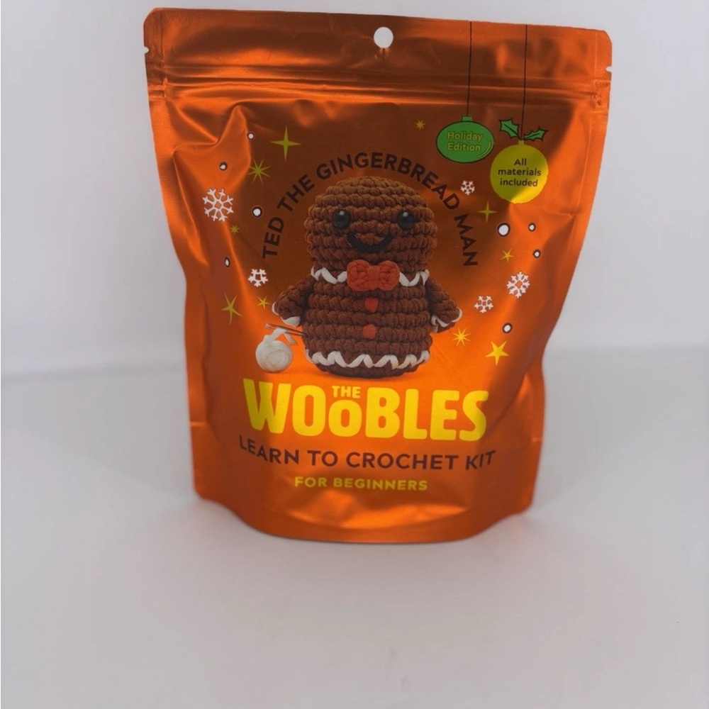 Woobles Ted the Gingerbread Man Crochet Kit Holiday Limited Edition NEW